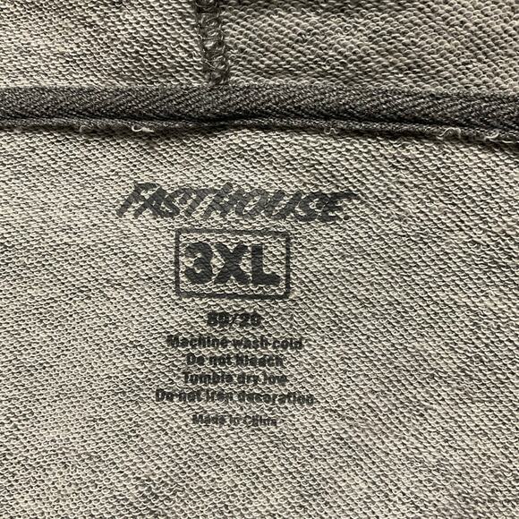 3XL fast house zip up hooded sweater great condition terry style - Picture 4 of 4